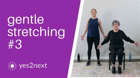 This one fits the bill This complete 50-Minute All-in-One Workout for Seniors & Beginners is designed specifically for seniors and beginners that includes dynamic stretching, balance exercises, strength training, a 15-minute walking workout, and gentle stretching. . Yes2next stretching